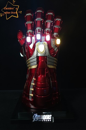 Avengers: Endgame Iron Man Hulk Edition 1:1 Metal Wearable Infinity Gauntlet 1PC - Picture 6 of 22