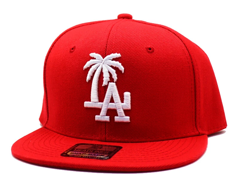 Los Angeles New Leader Palm LA Headlines Dodgers Red White Era Snapback Hat  Cap