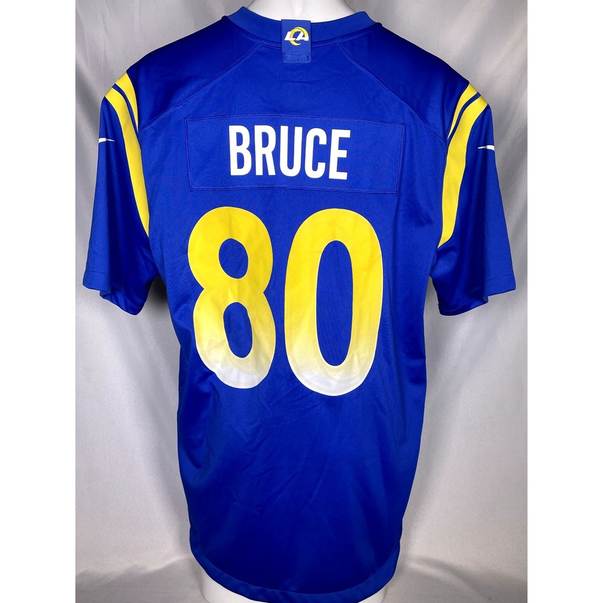 Isaac Bruce #80 Los Angeles Rams NFL NIKE Blue Game Jersey Men's