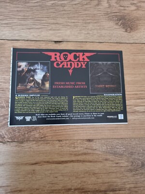 TNEWM83 ADVERT 5X8 ROCK CANDY: A SUDDEN IMPULSE - REGENERATION
