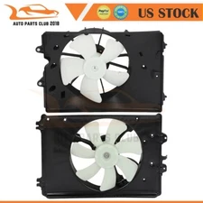 Radiator and Condenser Cooling Fan Assembly Fit for 2009 2010-2015 Honda Pilot