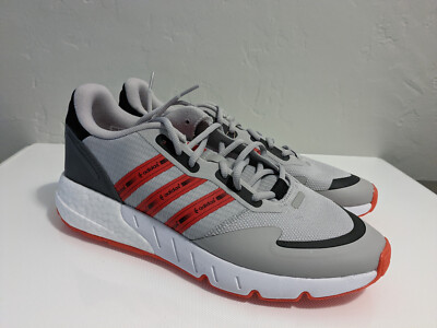 Adidas ZX 1K Boost Grey White Solar Red GZ9079 Men's Running Shoes