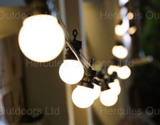 Outdoors Garden LED Low Voltage String Lights, 20 bulbs IP44 Waterproof 42ft 