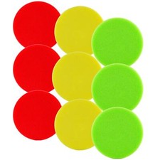 9 x Auto Polierschwamm Polierpads Pad Ø50mm Set für Poliermaschine 3 Härtegrade