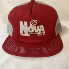 Vtg K-Products Nova Fungicide Snap Back Hat Cap Trucker Farmer USA Made FS!
