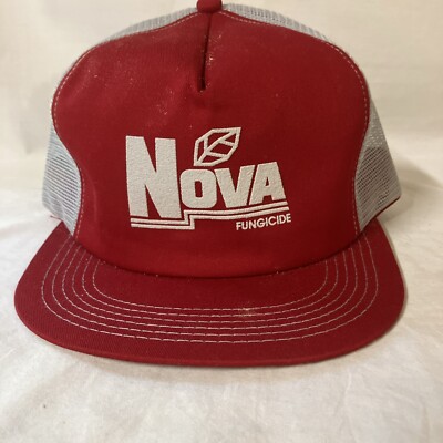 Vtg K-Products Nova Fungicide Snap Back Hat Cap Trucker Farmer USA Made FS!
