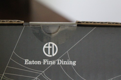 NUEVO EN CAJA 4 platos de aperitivo de comedor fino Eaton Halloween casa espeluznante araña fantasma - Imagen 5 de 11