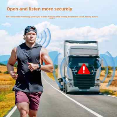 Music Bone Conducting Wireless 32GB MP3 Kopfhörer IPX8 Outdoor Sport NEU
