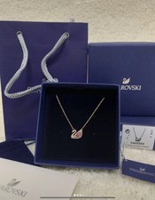 Swarovski Swan Rose Gold Necklace
