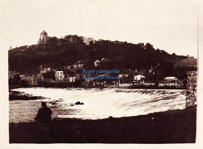 Foto Dun an der Maas Dun-sur-Meuse ca12x9cm Soldat beim angeln 
