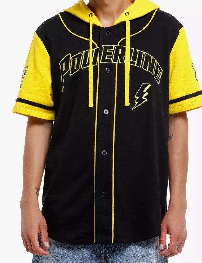 シェフィールド　ウェンディズニ Disney A Goofy Movie Powerline Baseball Jersey Hoodie L XL 2X NEW