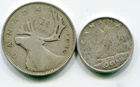 Canada lot of 35 cents face value in 80% silver coins  ttl wt .21 oz  lotapr5584