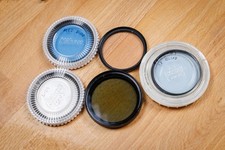 Vintage Nikkor / Nikon 52mm B2 L39 B8 Polarizer Lens Filter Set