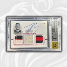 Beckett 9 /5 Red - Magnussen #TRA-IKM - 2020 Topps Dynasty f1 Auto Triple Patch