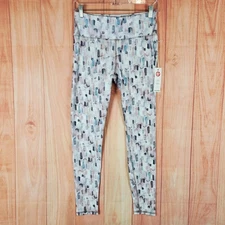 Manduka Essential Leggings Womens Medium Multicolor Elemental Print Stretch