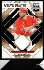 2020 Panini Elite Extra Edition #PM-DC Dylan Carlson Prospect Materials Black