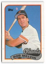 1989 Topps #329 Bob Melvin San Francisco Giants