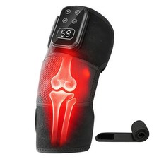 3in1 Heated Knee Vibration Massager Cordless Electric Shoulder Elbow Wrap Brace
