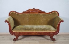 Important canapé Biedermeier en acajou flammé, vers 1830