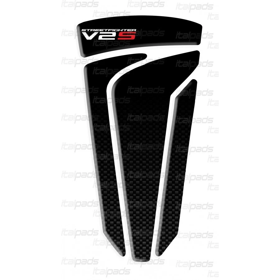 Protège réservoir noir/carbone pour Ducati V2S StreetFighter - Photo 1/1
