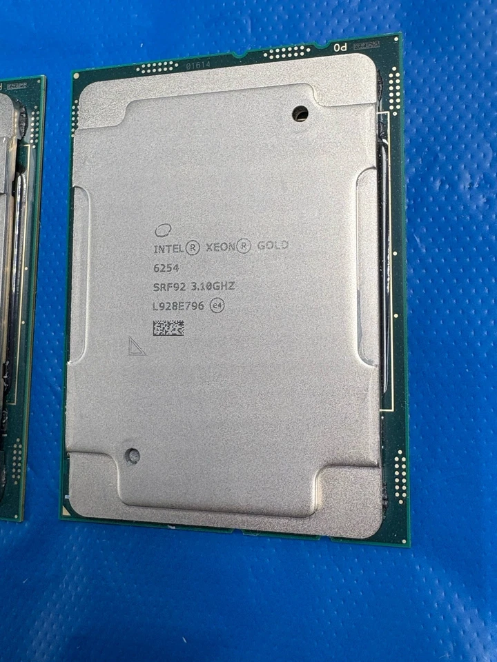 2x CPU Intel Xeon Gold 6254 SRF92 3,10 GHz BASE LGA3647 ¡VENDEDOR DE EE. UU.! Foto 2 de 2