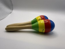 Melissa  Doug Children's Wooden Maracas Musical Instruments Toy 7.5"