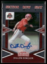 2020 Panini Elite Extra Edition Dillon Dingler College Tickets Signatures #CT-DD