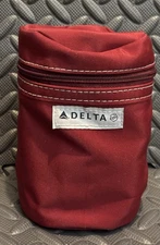 Delta Airlines RED Nylon Amenity Kit - Toiletry Bag New Sealed Travel
