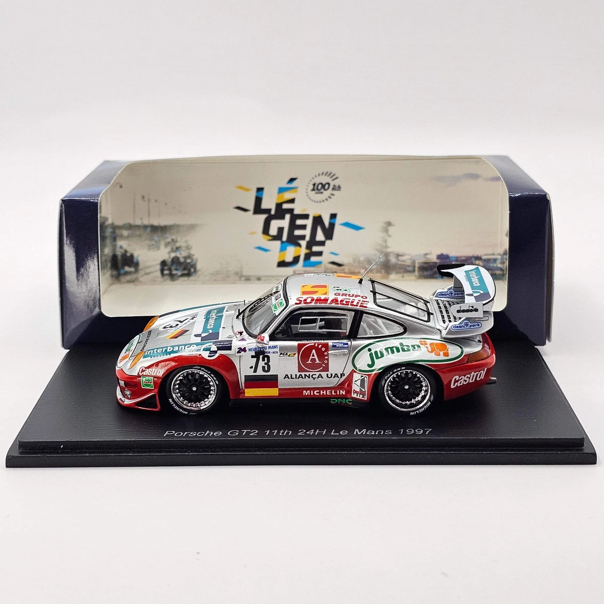 PORSCHE GT2 EVO, Le Mans 24h 1997 トイラジコン Porsche 911 GT2 N° 73 24h Le Mans 1997 Roock Racing 1/43 Spark S9909
