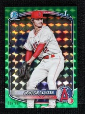 2025 Bowman Chrome Prospects Green Geometric Refractor 88/99 George Klassen 0g6d