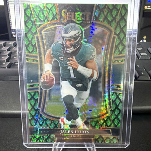 Panini 2025 Select Jalen Hurts Eagles Premier Level Dragon Scale Prizm #190/50