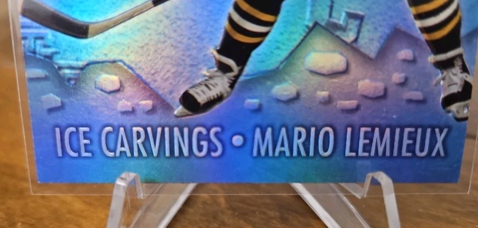 1997 Fleer/Skybox Metal Universe Ice Carvings Super Power Mario Lemieux 96’-97’ - Image 3 of 4