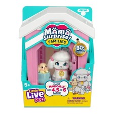 Little Live Pets Mama Surprise Families Poodle Family White Roof Mamas House