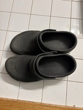 Crocs Bistro Work Clog Black Slip-On Unisex M10/W12 Crocslite For Work
