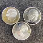 2001-02-03 - S Proof Silver Roosevelt Dimes - San Francisco -  90% Silver - BU