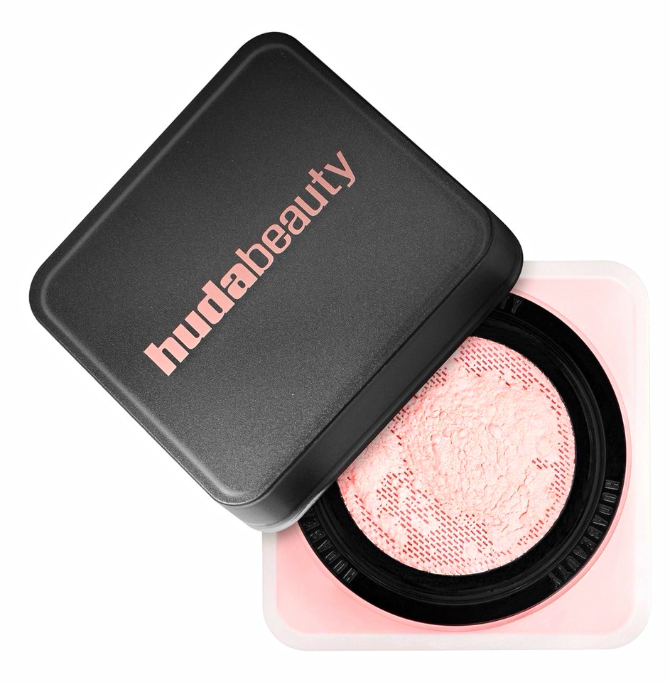 Compact Powerder Huda Beauty Face Powder in Cherry Blossom Cake Shade - Pressed Powder ...