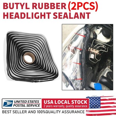 2X Butyl Tape Rubber Glue Adhesive Car Windshield Headlight Door Sealant Reseal