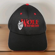 Gorra ajustable Wolf River Valley Seeds negra Otto Farming Wisconsin