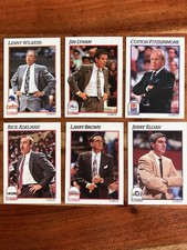 1991-92 NBA Hoops CARDS - 225, 240, 241, 242, 244, 246 Lot of Coaches