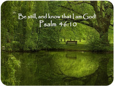 Christian Mouse Pad, Psalm 46:10 Bible Verse Mouse Pad