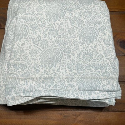 Lauren Ralph Lauren Queen Size Floral Flat Sheet Set Cotton Light