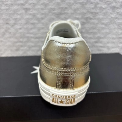 NEW Converse Chuck Taylor Dainty Lucky Ox Gold Metallic A15448C