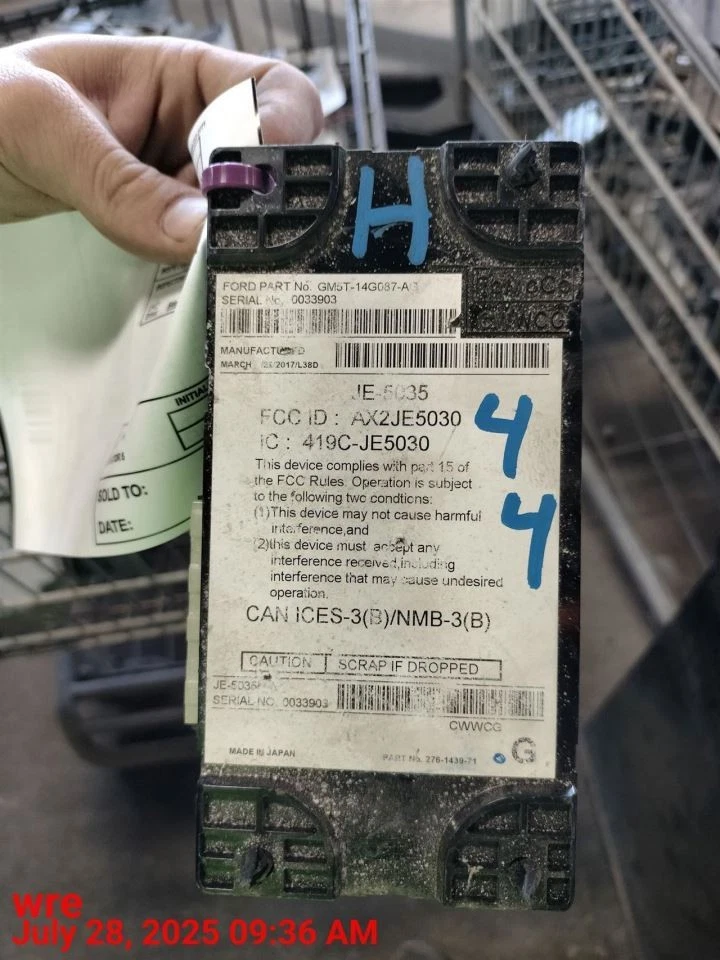 CHASIS CONTROL MODULE GM5T-14G087-AG 2015 FORD C-MAX Foto 2 de 4