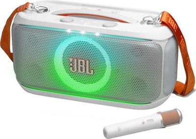 JBL PartyBox On-the-Go 2 Plus Portable Party Speaker - White