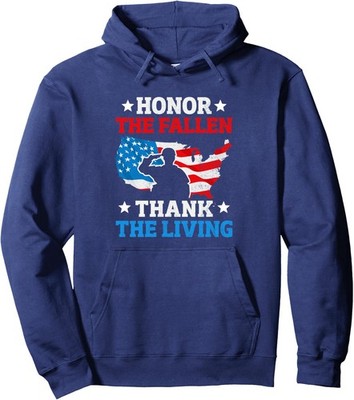 Honor the Fallen Thank the Living National Guard Unisex Hooded Sweatshirt