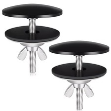 2 Pieces 2 Inch Kitchen Sink Hole Cover Black Faucet Hole Cover Stainless St...