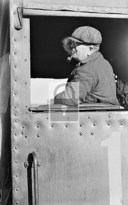 Railroad Train Conductor Engineer Omaha Nebraska NE - Reprint