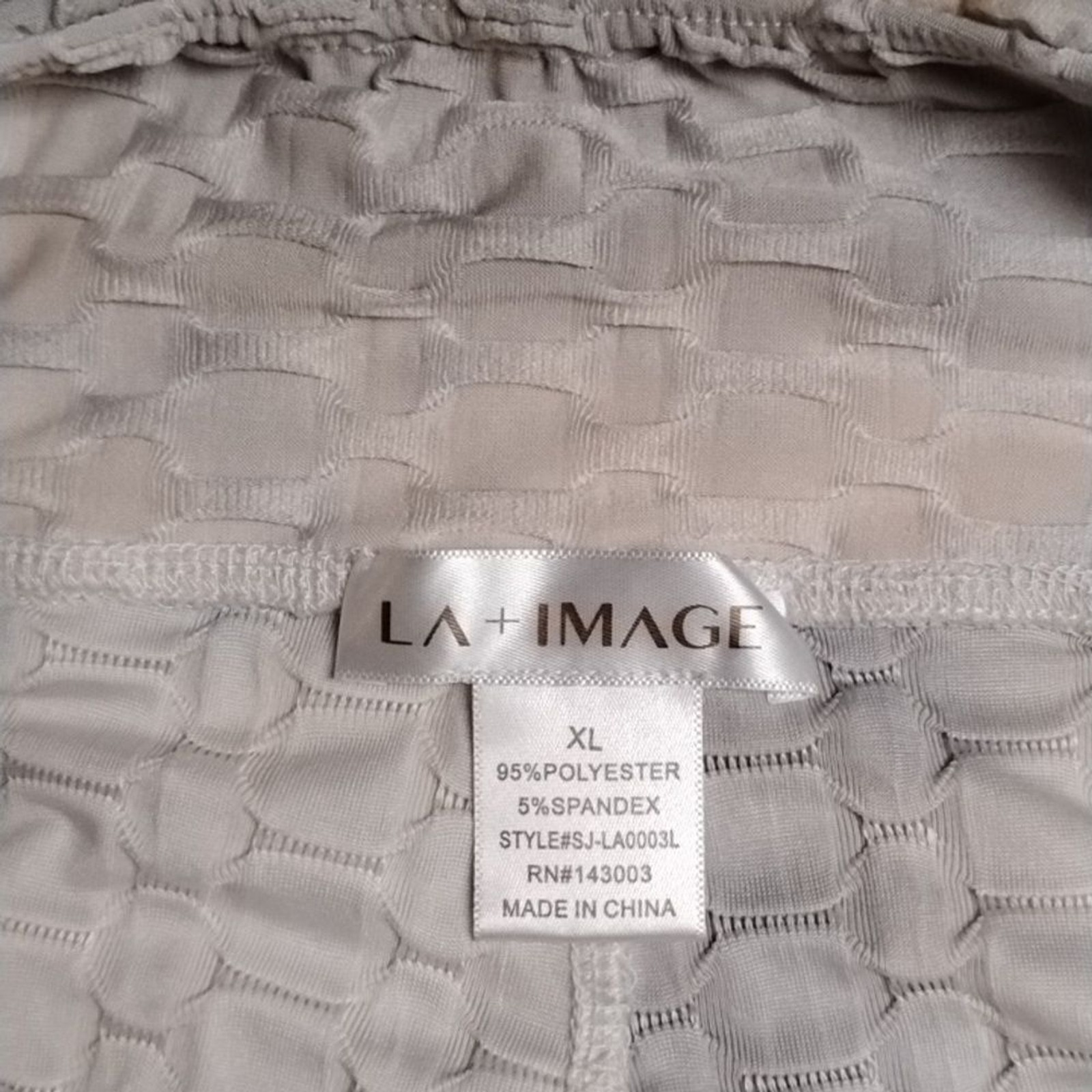 Textured Patterned "LA+IMAGE" Leggings - image 7