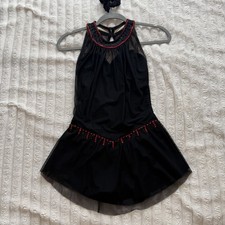 Adult Small Black Figure Skating Dress Used
