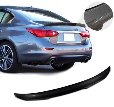 Carbon Fiber Rear Spoiler Wing for Infiniti Q50 20142021 Trunk Upgrade